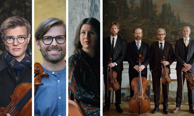 © Eva Severinsen, Ville Hautakangas, Vice Arneodo, Carolin Bittencourt Nicholas Swensen, Johannes Rostamo, Petya Hristova, Danish String Quartet